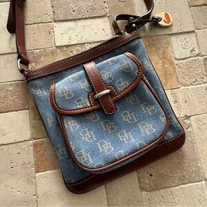 Dooney & Bourke Blue Monogram Crossbody Bag